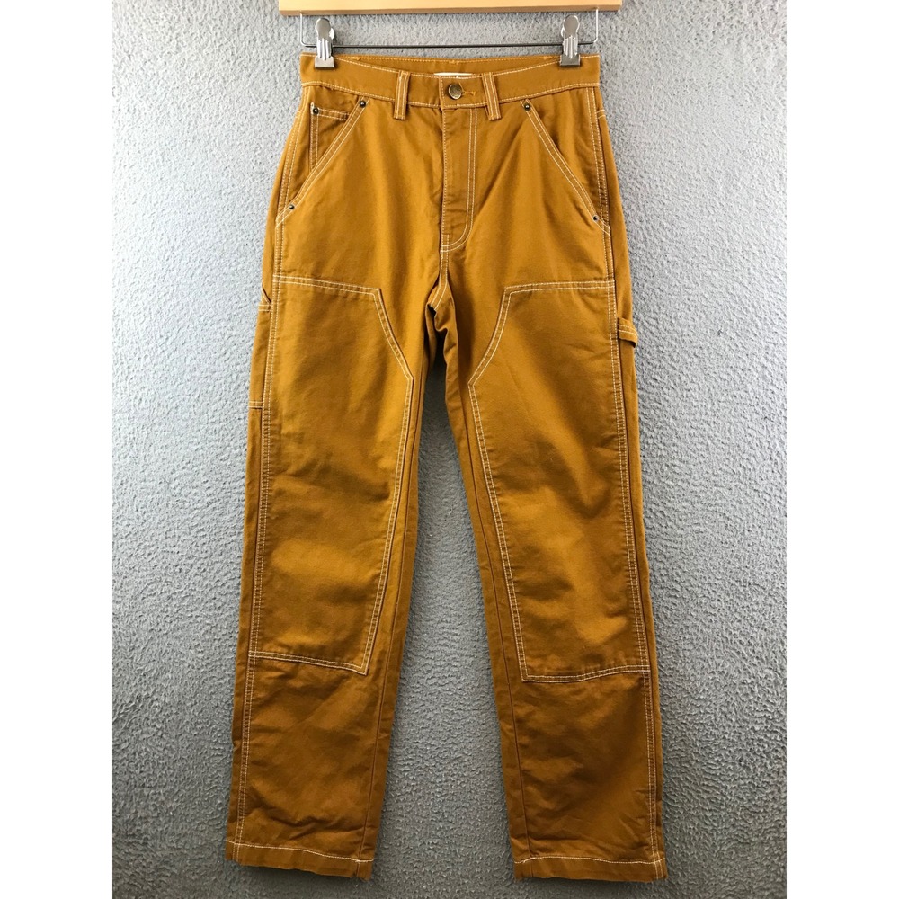 BDG Urban Outfitters Carpenter Pants Women's Yellow Utility double knee 24